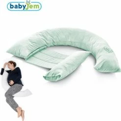 Baby Jem Babyjem - Zwangerschapskussen - Voedingskussen - Lichaamskussen - Zijslaapkussen - Ecru Wit 26 Baby Jem Babyjem - Zwangerschapskussen - Voedingskussen - Lichaamskussen - Zijslaapkussen - Ecru Wit -Telano-winkel 550x551 19