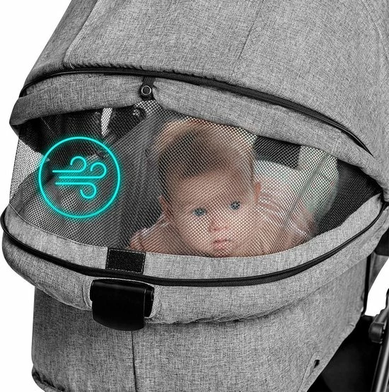 Kinderkraft XMoov 3 In 1 Kinderwagen - Inclusief Autostoel - Grey 15 Kinderkraft XMoov 3 In 1 Kinderwagen - Inclusief Autostoel - Grey - Afbeelding 15