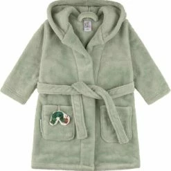 KUUK?n Rupsje Nooitgenoeg, 2022 Unisex Kinder Badjasje Groen, 74/80