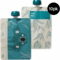 Bubstar Eat - Herbruikbare Moedermelk Bewaarzakjes - 10 Stuks - Borstvoeding Zakjes - Fruithapje Bewaarzakje - Groentehapje Bewaarzakje Met 2x Bijhorende Siliconen Lepel- Schenktuit - 200 Ml - (BPA Vrij) -Telano-winkel 550x563 11