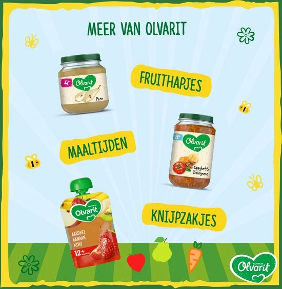 Olvarit Babymaaltijd 15+ Maanden - Wortel Kalfsvlees Aardappel - 6 X 250g 5 Olvarit Babymaaltijd 15+ Maanden - Wortel Kalfsvlees Aardappel - 6 X 250g - Afbeelding 5