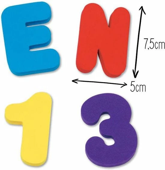 Merkloos Bad Letters En Cijfers | Combinatie Set | Alfabet | Educatief Speelgoed | 36 Stuks 2 Merkloos Bad Letters En Cijfers | Combinatie Set | Alfabet | Educatief Speelgoed | 36 Stuks - Afbeelding 2