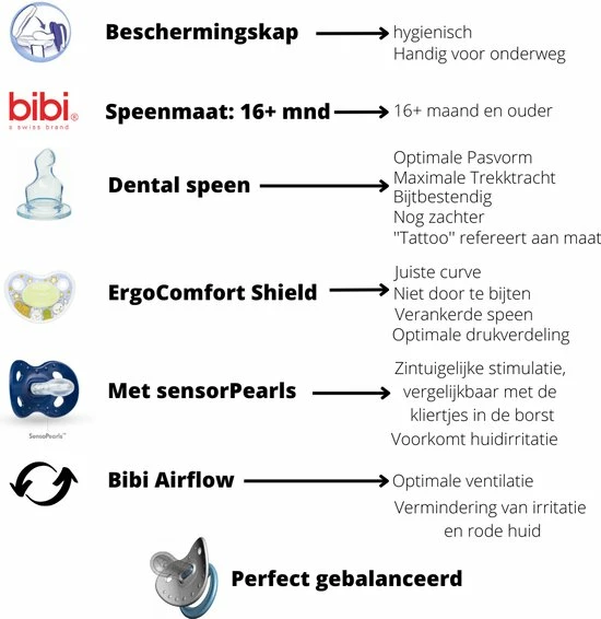 Bibi Happiness Glow In The Dark Dental Fopspeen 16 Maanden Plus Blauw 6 Bibi Happiness Glow In The Dark Dental Fopspeen 16 Maanden Plus Blauw - Afbeelding 6