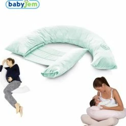 Baby Jem Babyjem - Zwangerschapskussen - Voedingskussen - Lichaamskussen - Zijslaapkussen - Ecru Wit 17 Baby Jem Babyjem - Zwangerschapskussen - Voedingskussen - Lichaamskussen - Zijslaapkussen - Ecru Wit -Telano-winkel 550x567 13