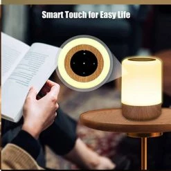 Flightmode - Led-nachtlampje, Touch-dimbaar, Tafellamp, Werkt Op Batterijen, 8 Kleuren En 3 Modi, Houtnerf, Nachtlampje, Batterij, USB-opladen, Met Timerfunctie, Voor Slaapkamer En Woonkamer -Telano-winkel 550x569 4