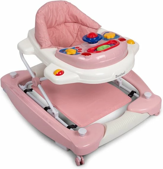 Baninni Loopstoel Classic 2-in-1 Pastel Pink 5 Baninni Loopstoel Classic 2-in-1 Pastel Pink - Afbeelding 5