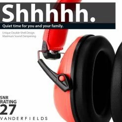 Vanderfields Gehoorbescherming Kind - Gehoorbeschermers Oorkappen Kinderen - 27dB - 3-16 Jaar - Rood - V-Zilla -Telano-winkel 550x572 5