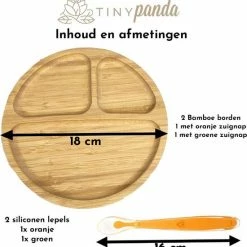 Tiny Panda - Kinderservies Bamboe - Kinderbord - Baby Lepeltjes - Baby Servies - 2 Kinderborden - Kinderservies Set 14 Tiny Panda - Kinderservies Bamboe - Kinderbord - Baby Lepeltjes - Baby Servies - 2 Kinderborden - Kinderservies Set -Telano-winkel 550x572 7