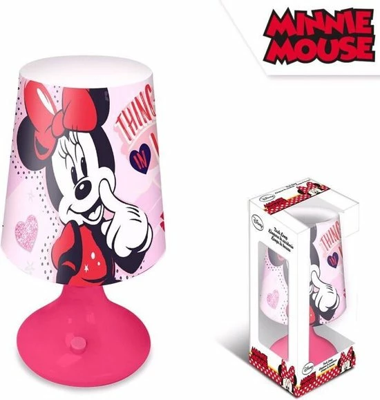 Disney Minnie Mouse Tafellamp - 18 Cm - Roze 4 Disney Minnie Mouse Tafellamp - 18 Cm - Roze - Afbeelding 4