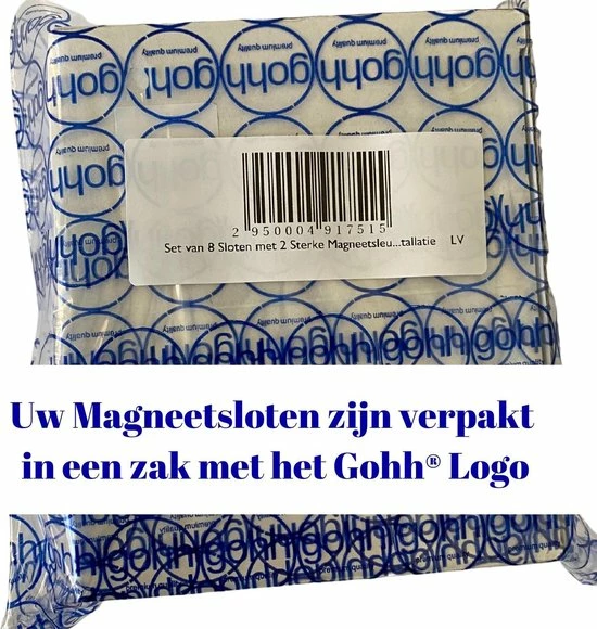 Gohh® Gohh 8 Kinderslot Kastjes Magneetsloten (met 3M Tape) En 2 Sterke Magneetsleutels - Geen Schroeven Nodig 2 Gohh® Gohh 8 Kinderslot Kastjes Magneetsloten (met 3M Tape) En 2 Sterke Magneetsleutels - Geen Schroeven Nodig - Afbeelding 2