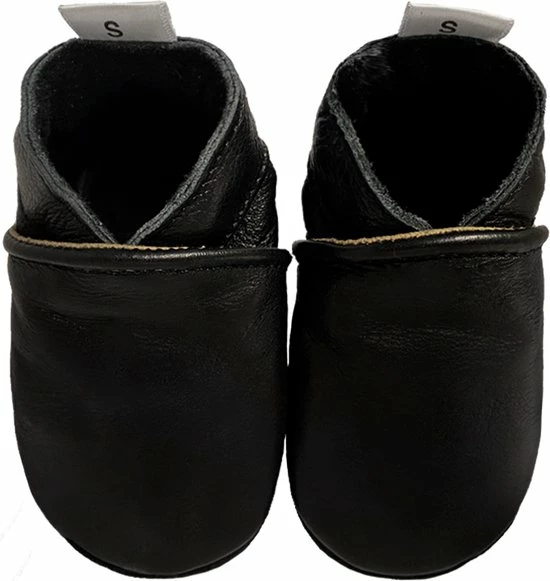 BabySteps Babyslofjes Plain Black Maat 20/21 1 BabySteps Babyslofjes Plain Black Maat 20/21
