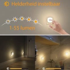 Merkloos Peerlights 2x LED Stopcontact Lampje Met Lichtsensor Met Afstandsbediening Plugin Ledlamp Nachtlampje - Warm/Wit Licht Dimbaar Met Timer -Telano-winkel 550x590 3