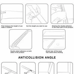 LOUZIR Stootrand Foam - Rand Beschermer - Rand Bescherming - Tafelbeschermer - Kids/kinder Safety - Baby Safety - Veiligheid - Tafelhoek - Tafelrand - Omrander - Stootkussen - Stootrand - Ledikant -Telano-winkel 550x592 3