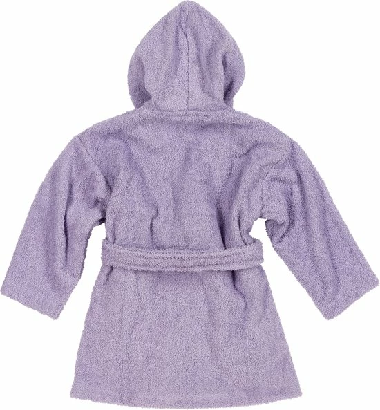 Meyco Baby Badjas Basic Badstof - 86/92 - Soft Lilac 2 Meyco Baby Badjas Basic Badstof - 86/92 - Soft Lilac - Afbeelding 2