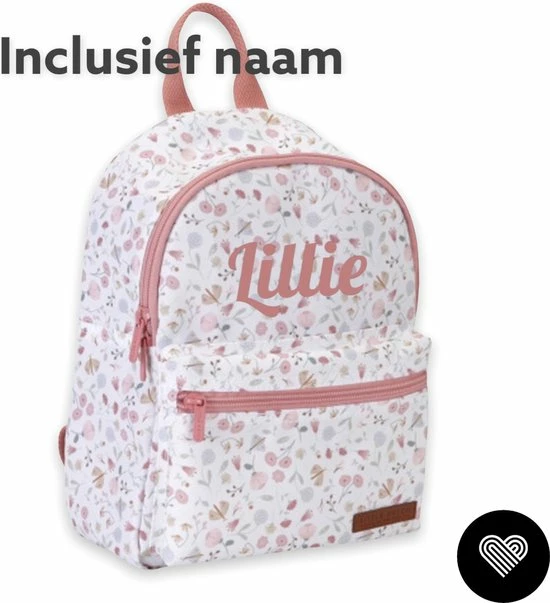 Tryco Baby Little Dutch Kinder Rugzak - Flowers & Butterflies - Inclusief Naam 1 Tryco Baby Little Dutch Kinder Rugzak - Flowers & Butterflies - Inclusief Naam