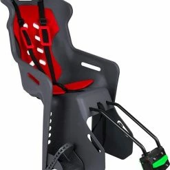 Polisport Brioso Fietsstoeltje Achter - Achterzitje Fiets - Kinderzitje Fiets - Zwart/rood