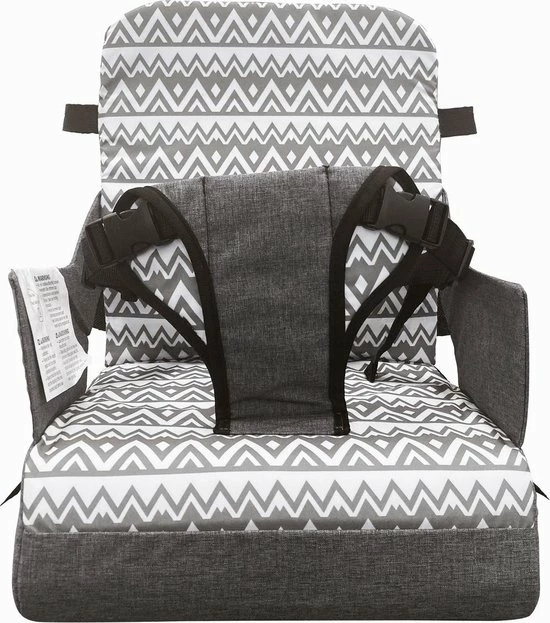 Dream Baby Stoelverhoger Voor Eetkamerstoel - Booster Seat - Zitkussen - Volledig Draagbaar - Met Veiligheidsriemen - Grijs 6 Dream Baby Stoelverhoger Voor Eetkamerstoel - Booster Seat - Zitkussen - Volledig Draagbaar - Met Veiligheidsriemen - Grijs - Afbeelding 6