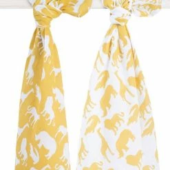 Jollein Hydrofiel Multidoek Safari 115x115cm - Ocher - 2 Stuks