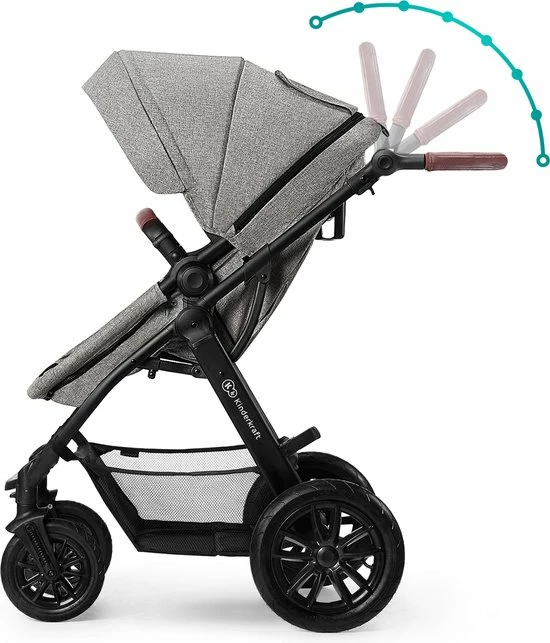 Kinderkraft XMoov 3 In 1 Kinderwagen - Inclusief Autostoel - Grey 21 Kinderkraft XMoov 3 In 1 Kinderwagen - Inclusief Autostoel - Grey - Afbeelding 21