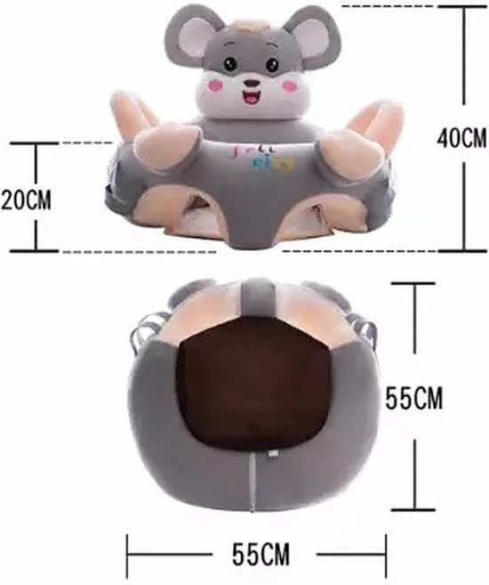 AdomniaGoods - Baby Zitkussen - Baby Zitstoel - Baby Zitje - Kinderstoel - Baby Zitzak - Babyspeelgoed - Blauw 2 AdomniaGoods - Baby Zitkussen - Baby Zitstoel - Baby Zitje - Kinderstoel - Baby Zitzak - Babyspeelgoed - Blauw - Afbeelding 2