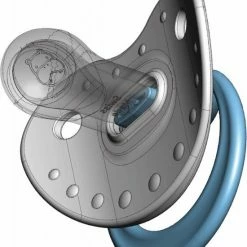 Bibi Happiness Bohemian Duo Dental Fopspeen 16 Maanden Plus Oranje, Wit -Telano-winkel 550x665 1