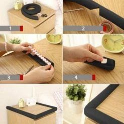 LOUZIR Stootrand Foam - Rand Beschermer - Rand Bescherming - Tafelbeschermer - Kids/kinder Safety - Baby Safety - Veiligheid - Tafelhoek - Tafelrand - Omrander - Stootkussen - Stootrand - Ledikant -Telano-winkel 550x665 4