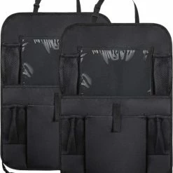 Merkloos Autostoel Organizer Met Tablethouder Universeel Stevige Auto Organizer Zwart