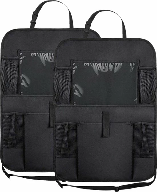 Merkloos Autostoel Organizer Met Tablethouder Universeel Stevige Auto Organizer Zwart 1 Merkloos Autostoel Organizer Met Tablethouder Universeel Stevige Auto Organizer Zwart