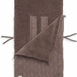 Jollein Voetenzak Voor Autostoel & Kinderwagen - Spring Knit - Chestnut -Telano-winkel 550x672 2