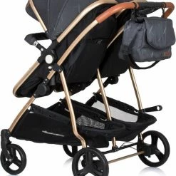 Duo Kinderwagen Chipolino Duo Smart Zwart, Incl. Luiertas -Telano-winkel 550x681