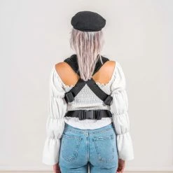 ByKay - Draagzak - Click Carrier Classic - Ribbed Velvet Smoky Black -Telano-winkel 550x687 11