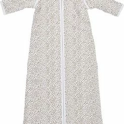 Meyco Winter Baby Slaapzak Afritsbare Mouw Gevoerd Cheetah - Taupe - 90cm