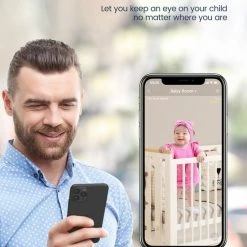 GNCC GC1Pro Babyfoon Met Camera - 3MP Indoor WiFi-camera 2.4G WiFi Voor Kinderen/Huisdieren/Senioren Met Monitor En Geluidsdetectie, Nachtzicht, Tweerichtingsaudio 11 GNCC GC1Pro Babyfoon Met Camera - 3MP Indoor WiFi-camera 2.4G WiFi Voor Kinderen/Huisdieren/Senioren Met Monitor En Geluidsdetectie, Nachtzicht, Tweerichtingsaudio -Telano-winkel 550x715 7