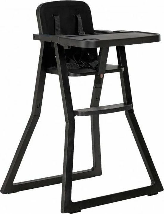 Puck Plain Kinderstoel Zwart 1 Puck Plain Kinderstoel Zwart