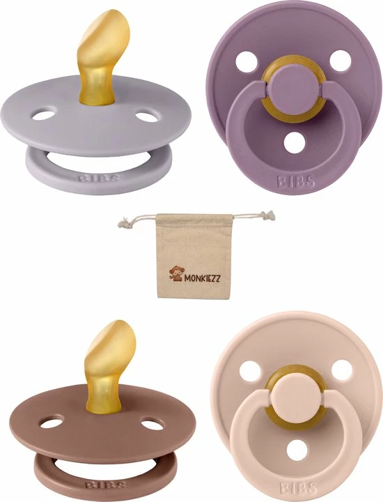 BIBS/Monkiezz Blisters Bibs Dental Fopspenen Anatomical 6-18 Maanden| Set 4 Stuks| Woodchuck, Blush, Mauve, Fossil Grey| + Monkiezz Speenzakje| Orthodontisch| Anatomisch| Maat 2 1 BIBS/Monkiezz Blisters Bibs Dental Fopspenen Anatomical 6-18 Maanden| Set 4 Stuks| Woodchuck, Blush, Mauve, Fossil Grey| + Monkiezz Speenzakje| Orthodontisch| Anatomisch| Maat 2