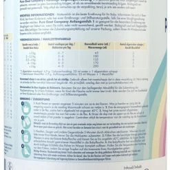 Pure Goat Company - Volledige Zuigelingenvoeding 1 - 800 Gram 17 Pure Goat Company - Volledige Zuigelingenvoeding 1 - 800 Gram -Telano-winkel 550x721 1