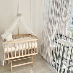 BabyRace Cosleeper - Houten Schommelwiegje - Inclusief Wiegbekleding En Hemeltje -Telano-winkel 550x733 16