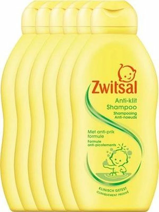 Zwitsal Anti-klit Shampoo - 6 X 200 Ml - Voordeelverpakking 1 Zwitsal Anti-klit Shampoo - 6 X 200 Ml - Voordeelverpakking