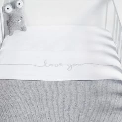 Jollein Baby Laken Wieg 75x100cm Love You - Grey -Telano-winkel 550x733 22