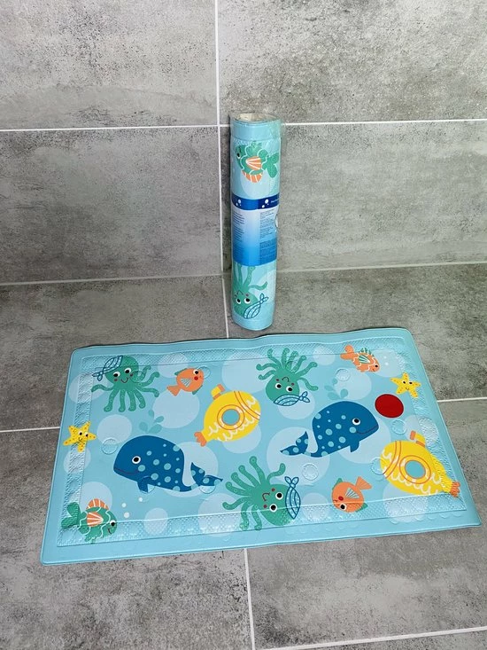Supersales Badmat Antislip - Voor Kinderen En Baby’s – Douchemat – Badmat - Antislipmat Douche – Met Temperatuurindicator - 68 X 40 Cm 8 Supersales Badmat Antislip - Voor Kinderen En Baby’s – Douchemat – Badmat - Antislipmat Douche – Met Temperatuurindicator - 68 X 40 Cm - Afbeelding 8