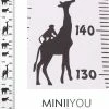 MINIIYOU Groeimeter Babykamer Savanne Kinderkamer - Canvas Meetlat Kind - Hout - 200x20 Cm - Decoratie Meetlint - Wanddecoratie -Telano-winkel 550x739