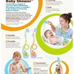 Yookidoo Badspeelgoed Olifant Baby Douche Elephant Baby Shower Blauw -Telano-winkel 550x751 4