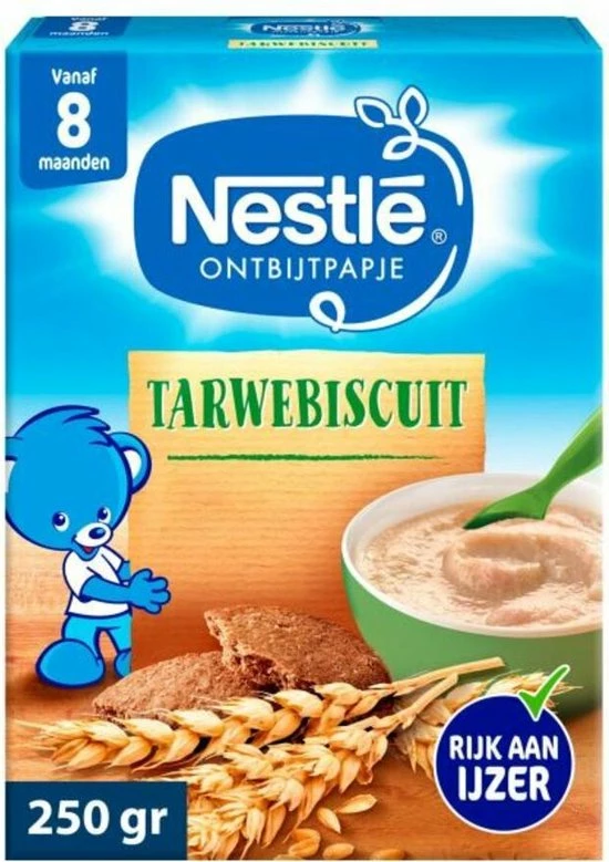 Nestlé Baby Cereals Tarwebiscuit - Baby Pap - Vanaf 8 Maanden - 9 Stuks - Totaal 45 Porties 11 Nestlé Baby Cereals Tarwebiscuit - Baby Pap - Vanaf 8 Maanden - 9 Stuks - Totaal 45 Porties - Afbeelding 11