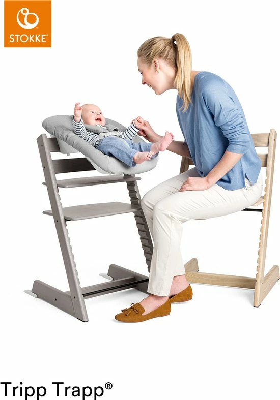 Stokke® Kinderstoel Tripp Trapp® Walnut Brown Met Gratis Newbornset 2 Stokke® Kinderstoel Tripp Trapp® Walnut Brown Met Gratis Newbornset - Afbeelding 2