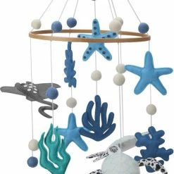 Fay&May Baby Mobiel Blauwe Zeedieren Boxmobiel Dieren Mobiel Babykamer Babyshower Cadeau Babymobiel Wieg Mobiel Boxmobiel Vilt Kraamcadeau Sinterklaas Feestdagen -Telano-winkel 550x790