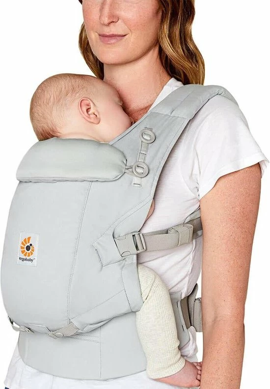 Ergobaby Draagzak Adapt Soft Touch Cotton Pearl Grey 3 Ergobaby Draagzak Adapt Soft Touch Cotton Pearl Grey - Afbeelding 3
