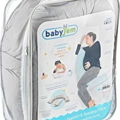 Baby Jem Babyjem - Zwangerschapskussen - Voedingskussen - Lichaamskussen - Zijslaapkussen - Ecru Wit 18 Baby Jem Babyjem - Zwangerschapskussen - Voedingskussen - Lichaamskussen - Zijslaapkussen - Ecru Wit -Telano-winkel 550x802 1