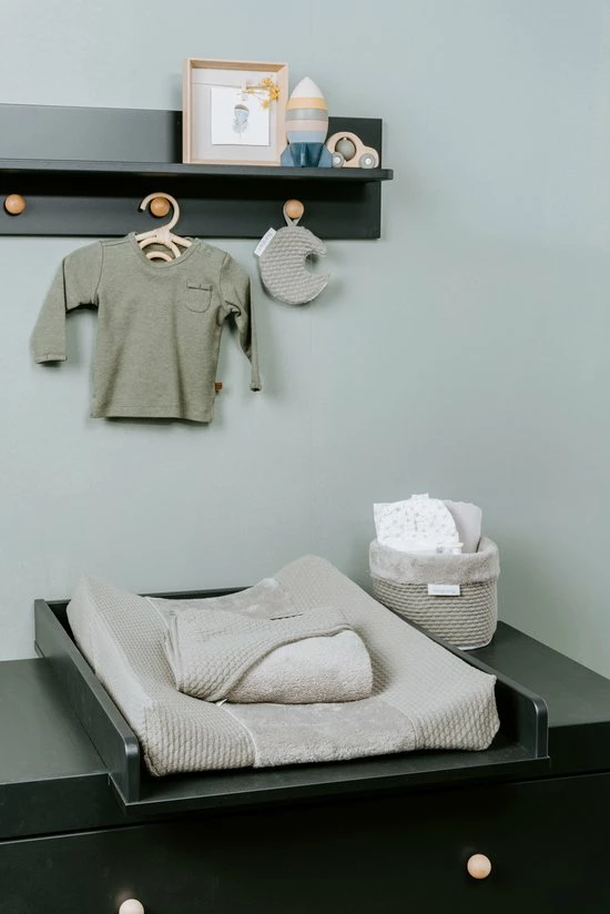 Baby's Only Gebreide Wikkeldeken - Omslagdoek Baby Sky - Teddy Voering - Urban Green - 75x75 Cm - Geschikt Voor Drie- En Vijfpuntsgordel 2 Baby's Only Gebreide Wikkeldeken - Omslagdoek Baby Sky - Teddy Voering - Urban Green - 75x75 Cm - Geschikt Voor Drie- En Vijfpuntsgordel - Afbeelding 2