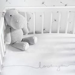 Jollein Baby Laken Wieg 75x100cm Love You - Grey -Telano-winkel 550x824 23