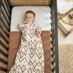 Meyco Ikat Winter Baby Slaapzak Afritsb. Mouw Gevoerd - Sand - 110cm -Telano-winkel 550x825 105